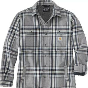 Men’s Carhartt Flannel Sherpa Lined Long Sleeve Shacket